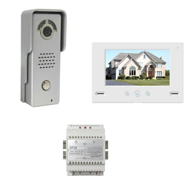 4-Draht-Farbe, kabellose WiFi-Video-Türsprechanlage, Fernüberwachung mit Smartphone-Türschloss-Gegensprechanlage
